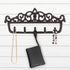 gasare, Key Holder for Wall, Decorative Key Rack, 5 Sturdy Hooks, Cast Iron, Brown, 12½ x 5¼ Inches, Wall Mount Screws and Anchors, 1 Unit