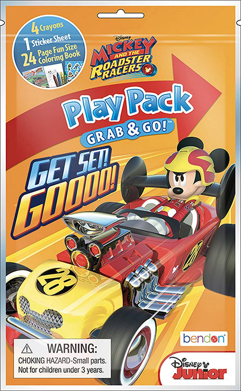 Bendon Mickey Mouse and The Roadster Racers Grab & Go Play Packs (Pack of 12)