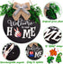 jollylife Welcome Sign Front Door Decorations + Wreath Hanger + 21PCS Interchangeable Seasonal Plaques -St Patricks Day/Easter/Spring Decor Home Porch Indoor Outdoor Hanging Ornaments Gifts