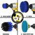 Drillbrush - Drill Brush Power Scrubber - Shower Scrub Brush - Cordless Tile Cleaner - Scrubber Cleaning Kit - Scrub Driver - Bathroom Cleaner Pads - Porcelain Sink Cleaner - Bathtub Stain Cleaner