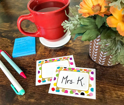 Confetti Name Tags/Labels