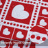 Valentine's Day Love Heart Tablecloth, Red Table Cloth, Waterproof Tablecloth Square for Valentine's Wedding Dinner Party Decoration, 55 x 55 Inch