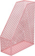 Annova Mesh Desk Organizer 4 Pieces Office Suppliers Desktop Organizer Set Desk Accessories - Letter / File Tray x 2, Magazine Rack / Upright Document Holder x 1, Pen Holder x 1 - Light Pink