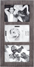 Malden International Designs Distressed Wood Collage Picture Frame, 3 Option, 3-4x6, Rough Gray 3-OP. 4X6 Ridge Linear