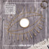 Urban Deco Eye Shaped Wall Mounted Jewelry Organizer Mirror with 7 Necklace Hooks, Evil Eye Mirror Wall D©cor, Metal Jewelry Holder Gold Necklace Holder Organizer