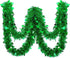32.8 Feet St. Patrick's Day Tinsel Garland Green Shamrock Glitter Tinsel Twist Garland Decoration for Irish Festival St. Patrick's Day Party Wall Tree Door Window Decoration