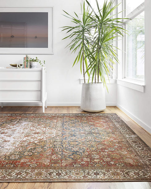 Loloi II Layla Collection LAY-05 Ocean / Multi, Traditional 2'-3" x 3'-9" Accent Rug