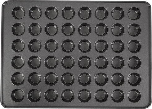 Wilton Perfect Results Non-Stick Mega Mini Muffin Pan & Mini Cupcake Pan, 48-Cup Pan, Steel