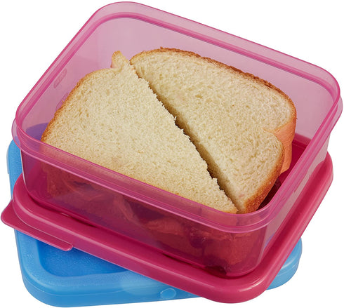 Rubbermaid LunchBlox Kids Tall Lunch Bag Kit, Purple/Pink/Green, 1866738