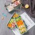Bento Box Japanese Lunch Box Kit, 3-In-1 Compartment Stackable Bento Lunch Box for Kids and Adults, 17PCS 1100 ml Leakproof 3 Layer Meal Prep Eco-Friendly Lunch Container with Utensils (Green)