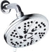 High Pressure 6-inch / 6-Setting Premium Rain Shower Head by AquaDance for the Ultimate Shower Spa Experience! Officially Independently Tested to Meet Strict US Quality & Performance Standards!