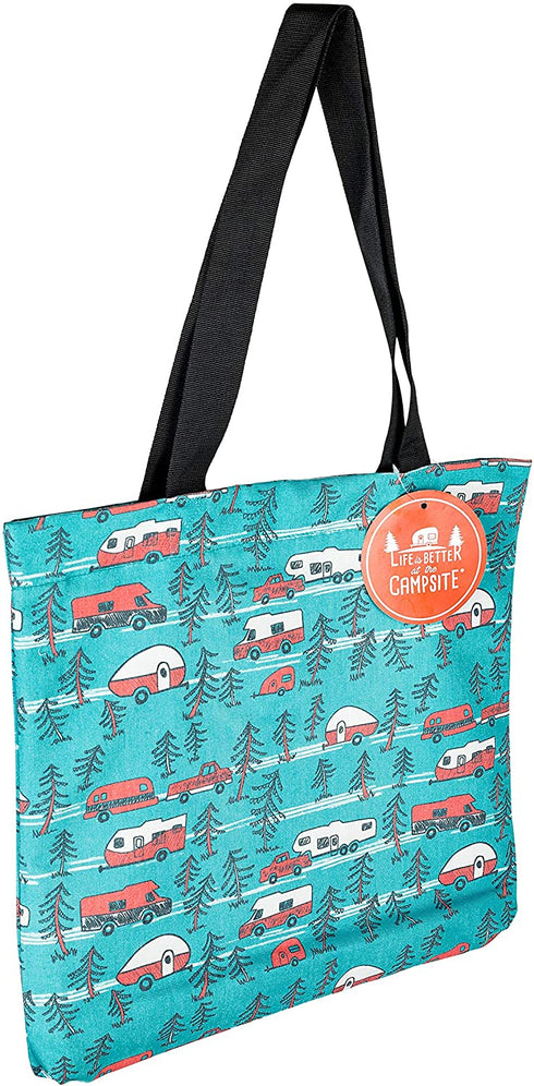 Camco Life is Better at The Campsite Canvas Tote Magnetic Closure (53269)