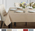 Benson Mills Beauvalle Extra Wide Spillproof Fabric Tablecloth (68" X 120" Rectangular, Flax/Taupe)