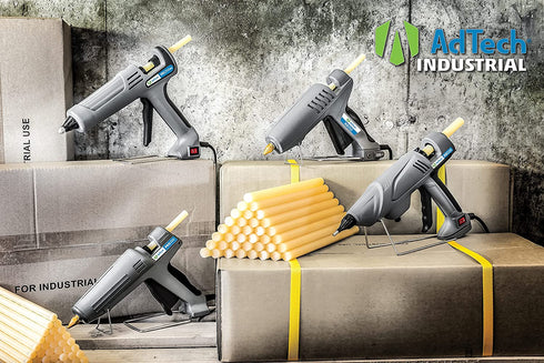 AdTech 10 inch Hot Sticks Full-Size Multi-Temp 5-lb Box All-Purpose Glue Sticks-7/16 X10 5lb, 5 POUND, Clear