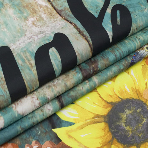 LB Rustic Sunflower Shower Curtain, Modern Farmhouse Yellow Floral Funny Quotes Get Naked Shower Curtains, Country Style Vintage Flower Wooden Boards Bathroom Curtains Set with Hooks, 72X72 Inches