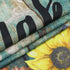 LB Rustic Sunflower Shower Curtain, Modern Farmhouse Yellow Floral Funny Quotes Get Naked Shower Curtains, Country Style Vintage Flower Wooden Boards Bathroom Curtains Set with Hooks, 72X72 Inches