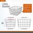 Spectrum Diversified 08410 Wire Pet, Toy, Office, Dorm Storage Bin Organizer, Utility Basket, One Size, Black