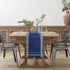 Table Runners 108 inches long French Stripe Blue Table Linens Non-Slip Runner for Kitchen Dining, Coffee or Decoration of Indoor and Outdoor Family Gatherings and Farmhouse Tables Scarf D©cor ?Blue?
