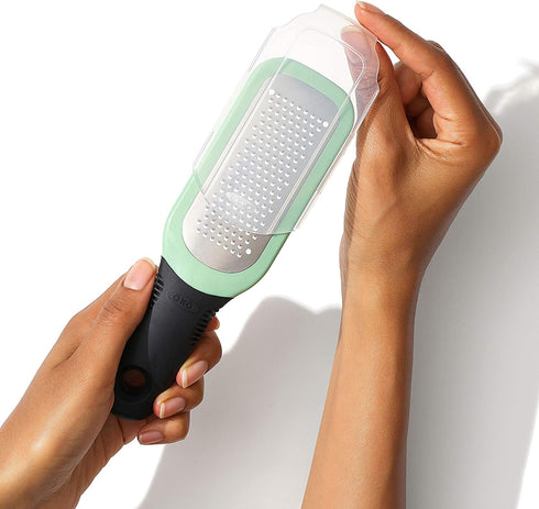OXO Good Grips Etched Ginger & Garlic Grater, Green,us:one size