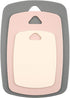 Plastic Cutting Boards for Kitchen Set of 3 with Non-Slip ?Excluding BPA ?Easy To Clean , Dishwasher Safe Chopping Board , Multiple Sizes(Pink)