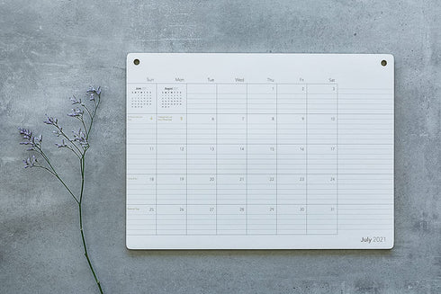 Elegant Desk Calendar 2021-2022 - Runs from July 2021 Through December 2022 - 17.8" x 13" - Wall Calendar - Desk Pad Monthly Planner