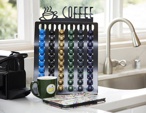Insight Nespresso Coffee Pod Rack -- Holder for up to 60 Capsules (Coffee pods NOT Included. Works ONLY with Nespresso Capsules)