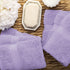 SUPERIOR Solid Egyptian Cotton 6-Piece Face Towel Set, Purple, 900GSM FACE PR
