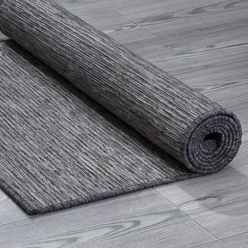 Sweet Home Stores Reversible Indoor/Outdoor Runner Rug, 2X5, Grey, SH-SUN2003-2X5