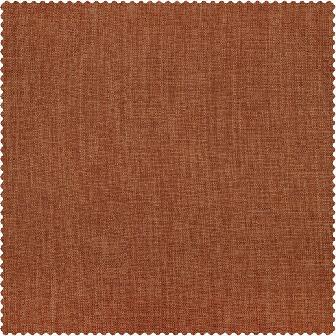 HPD Half Price Drapes BOCH-LN185-P Faux Linen Room Darkening Curtain (1 Panel) 50 X 96, BOCH-LN18517-96, Desert Orange