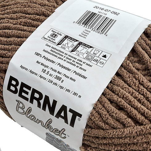 Bernat Blanket Big Ball Yarn (10029) Taupe