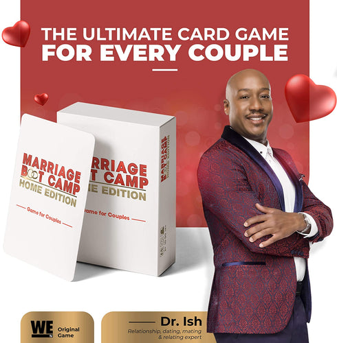 Marriage Boot Camp Home Edition - The Ultimate in Couples Games from The Hit WE tv Series - Conversation Cards in 6 Categories - Date Night Box Card Game - Fun and Unique Couples Gifts
