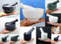 KLEO 4" Diameter Natural Stone Mortar and Pestle Set as Spice Grinder, Medicine Masher - Okhli and Musal (Green Shallow)