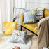 Emvency Set of 4 Throw Pillow Covers You are My Sunshine Yellow Gray with Words Decorative Pillow Cases Home Decor Square 16x16 Inches Pillowcases