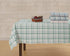 Casa De Lan Dark Pink-Blue-Grey 100% Ring Spun Cotton Multicolour Checks Tablecloth Mitered Stitched | for Kitchen Dining | Decoration | Parties | Weddings | (Rectangle, 60"X104")