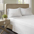 Madison Park Essentials Chambray Printed ultra soft 4 piece sheet set, Grey Stripe, Queen