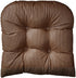 Klear Vu Omega Non-Slip Universal Pads Cushions for Dining, Office Chair, 17"x 17" x 3", 2 Pack, Chestnut 2 Count