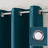 Sun Zero Nordic Theater Grade Extreme 100% Blackout Grommet Curtain Single Panel, 52" x 84", Teal