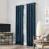 Sun Zero Nordic Theater Grade Extreme 100% Blackout Grommet Curtain Single Panel, 52" x 84", Teal
