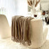 Odds & Ends Home Fleece Blanket Twin Size with Tassels - Super Soft Plush Tan Throw Blankets for Bed, Sofa, Couch, Outdoor, 60x87 Inches