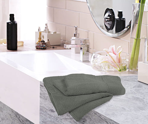 Utopia Towels Premium Grey Hand Towels - 100% Combed Ring Spun Cotton, Ultra Soft and Highly Absorbent, 600 GSM Extra Large Hand Towels 16 x 28 inches, Hotel & Spa Quality Hand Towels (6 Pack)