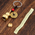 Hotop 3 Pieces Chinese Gourd Brass Wu Lou Keychains Feng Shui Coins Calabash Decorations Pendant Key Rings for Good Luck Fortune Longevity Wealth Success