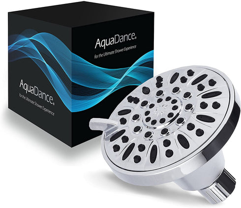 AquaDance Premium High Pressure 6-setting 4-Inch Shower Head for the Ultimate Shower Spa Experience! Officially Independently Tested to Meet Strict US Quality & Performance Standards!