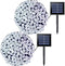 JMEXSUSS 2 Pack Upgraded Solar String Lights 200LED 75.5ft Solar Christmas Lights Outdoor Waterproof 8 Modes White Solar Lights for Christmas, Gardens, Wedding, Party, Tree, Outdoors Decorations
