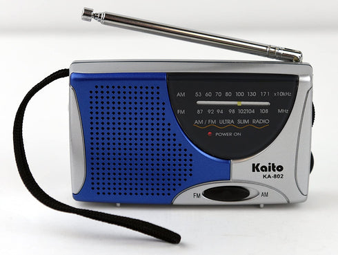 Kaito KA802 AM FM Super Pocket Size Radio, Small Size AM/FM Radio