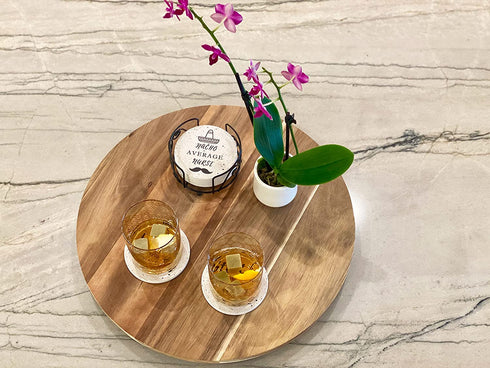KCT Store Nurse Gifts for Women and Men - Absorbent Ceramic Coasters with Cork Base - Holder Included for Nurse Week (Nurse Funny)