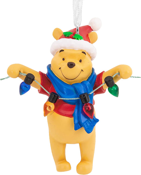 Hallmark Christmas Ornament, Disney Santa Winnie the Pooh Holding Light String