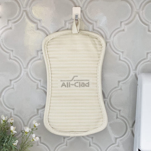 All-Clad Textiles Silicone Pot Holder, 2 Pack, Almond
