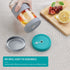 2 Pack 22 oz Reusable Smoothie Cups Boba Tea Cups, Wide Mouth Mason Jar Lids with Straw Hole, Including 4pcs Stainless Steel Straws and 2pcs Cleaning Brushes