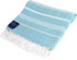 Karia Blue - Turkish Beach Towel (38 x 66) - 100% Cotton - Easy Dry Bath Towels - Authentic Turkish Towels - Vibrant Colors - Highly Absorbent - Extra Soft Touch - Prewashed€¦ (Troioan Blue)