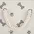 Bone Dry Pet Storage Collection Paw and Bone Print, Small Rectangle, Gray